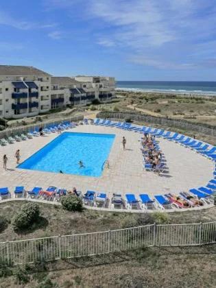Cosy T2 Front De Mer Piscine Parking Terrasse Lacanau Eksteriør billede